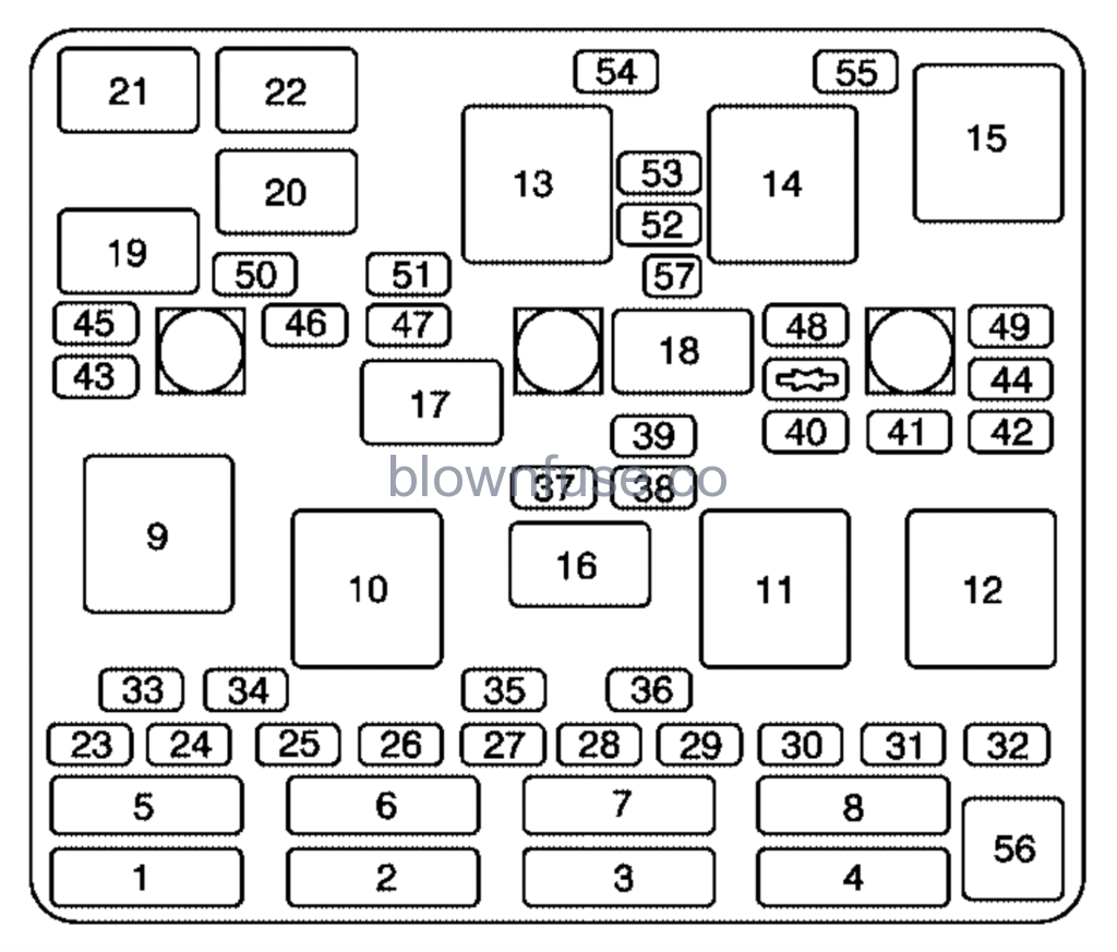1999-2004 oldsmobile alero fuse diagram