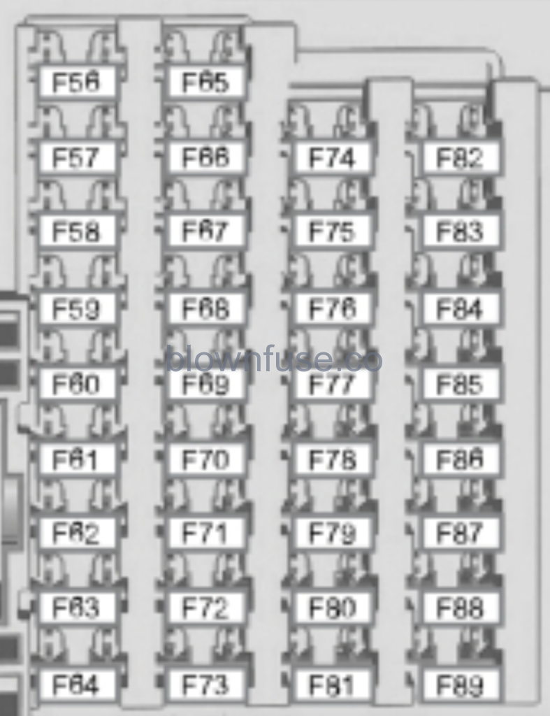 2016 Ford Escape passenger Fuse Box Diagram