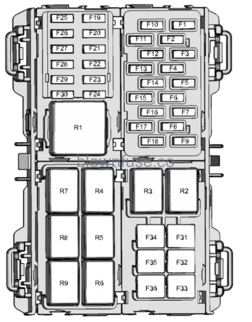 2017 ford fiesta passenger fuse diagram