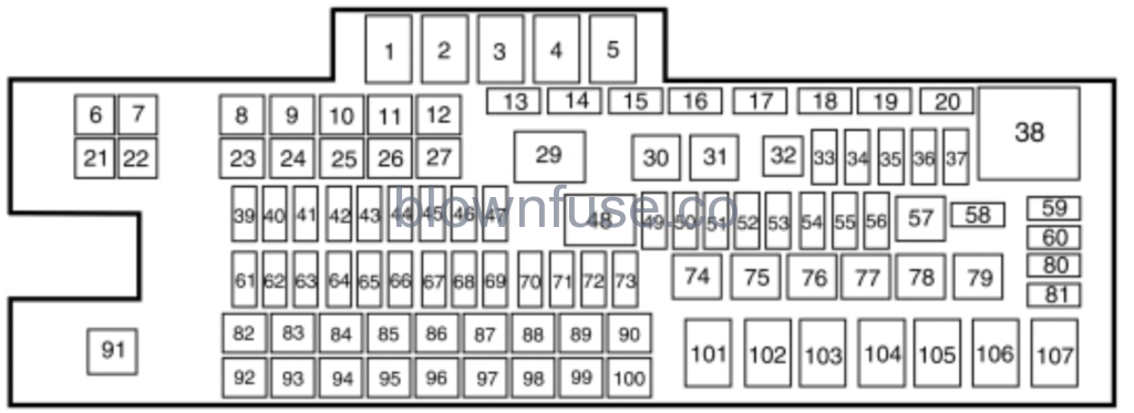 2016 Ford F-350 engine Fuse Box Diagram