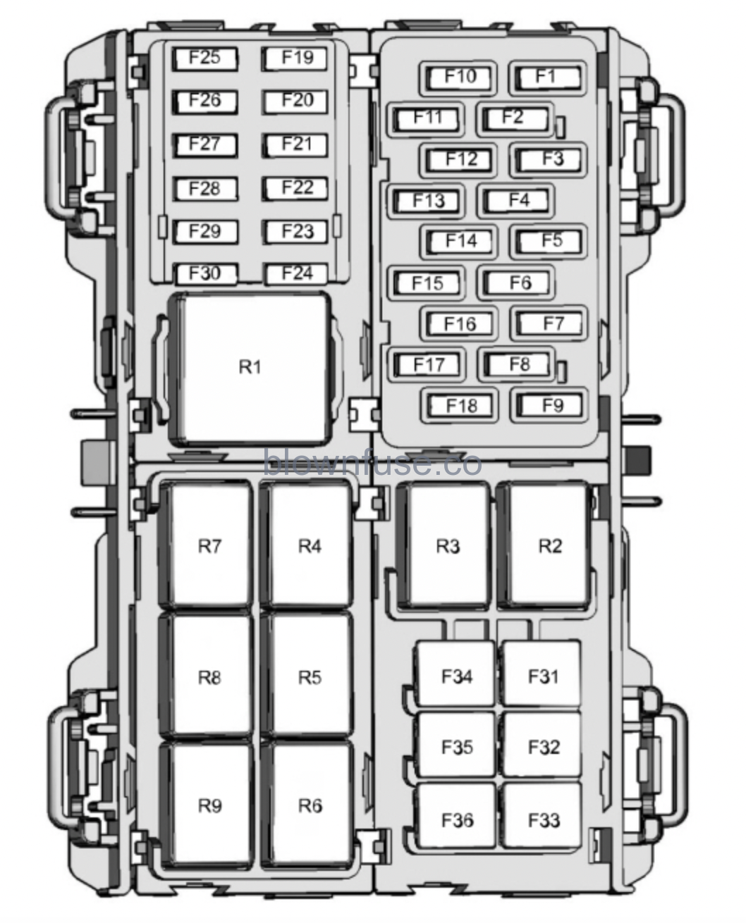 2016 Ford Fiesta Fuse Box Diagram Blown Fuse