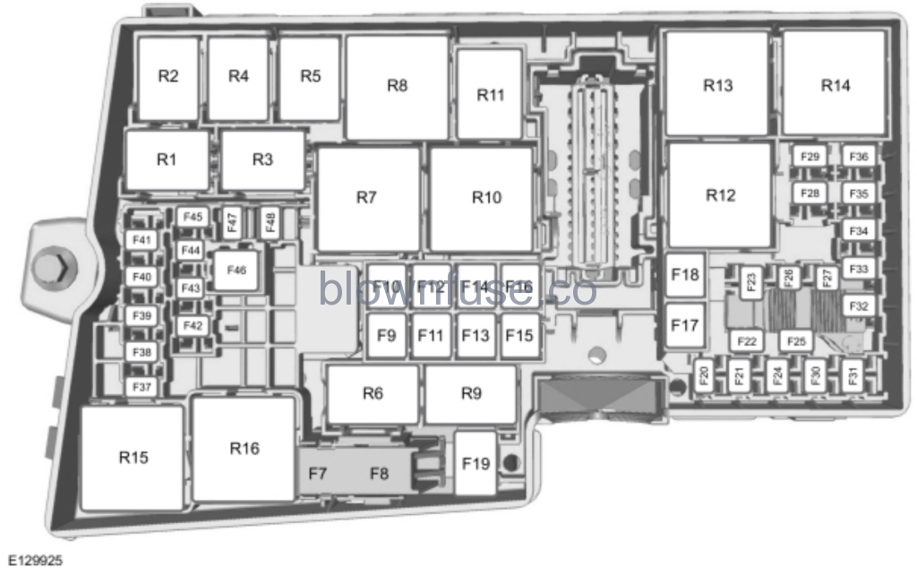 2016 Ford Focus Electric Motor Compartment Fuse Box Diagram