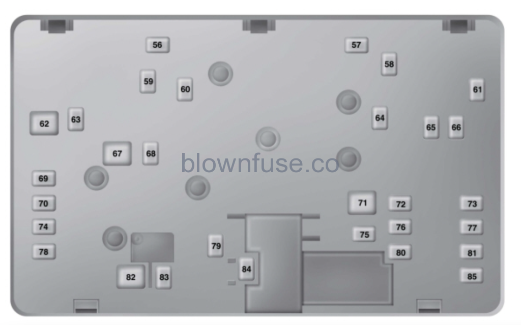 2016 Ford Fusion Energi and Hybrid Engine Fuse Box Diagram