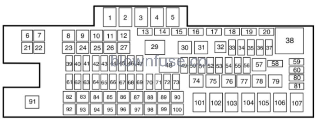 2019 Ford F-650 engine Fuse Box Diagram
