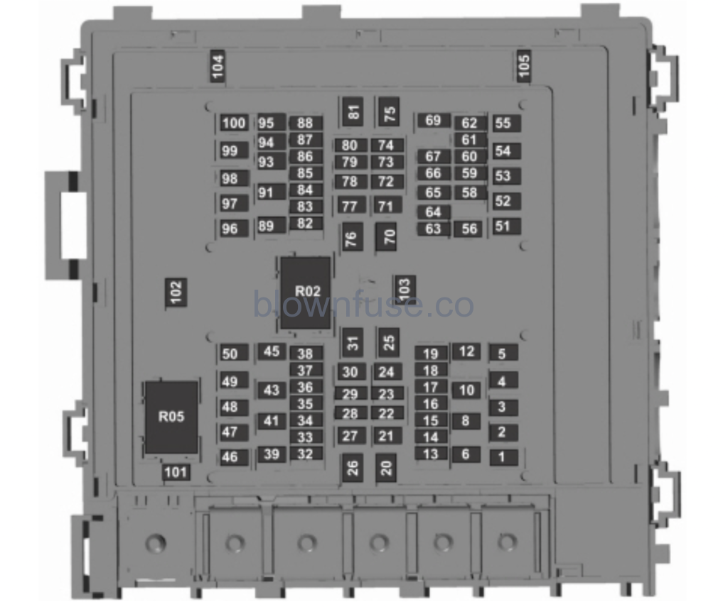 2021 Ford F-650 Engine Fuse Box Diagram