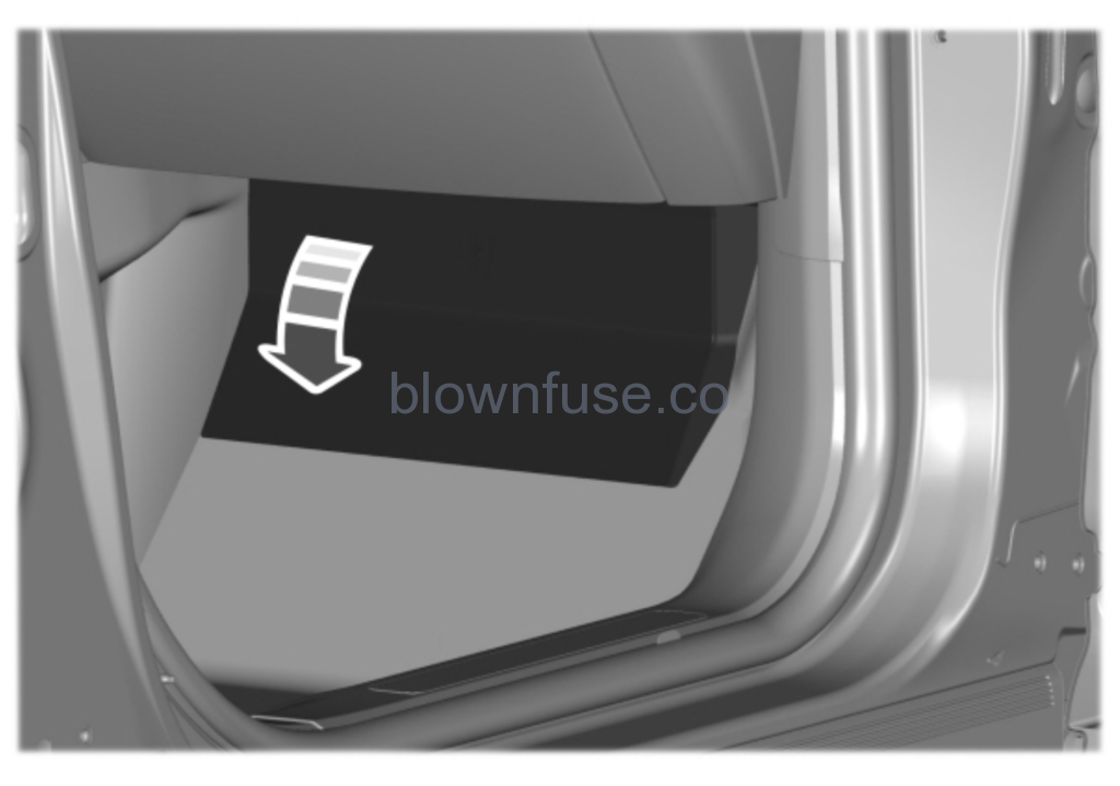 2021 Ford Mustang Mach-E Accessing Passenger Fuses