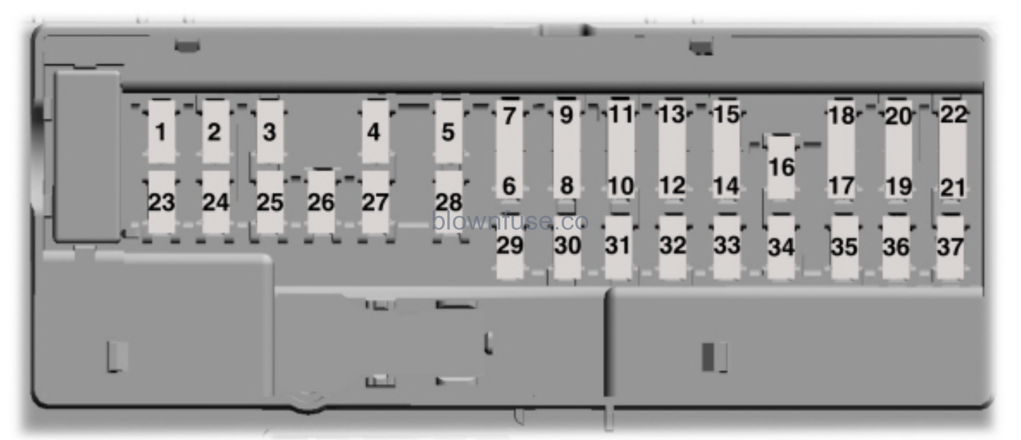 2021FordMustangPassengerFuseBoxDiagram Blown Fuse