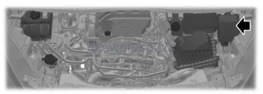 2019 Ford Transit Connect engine fuse box location