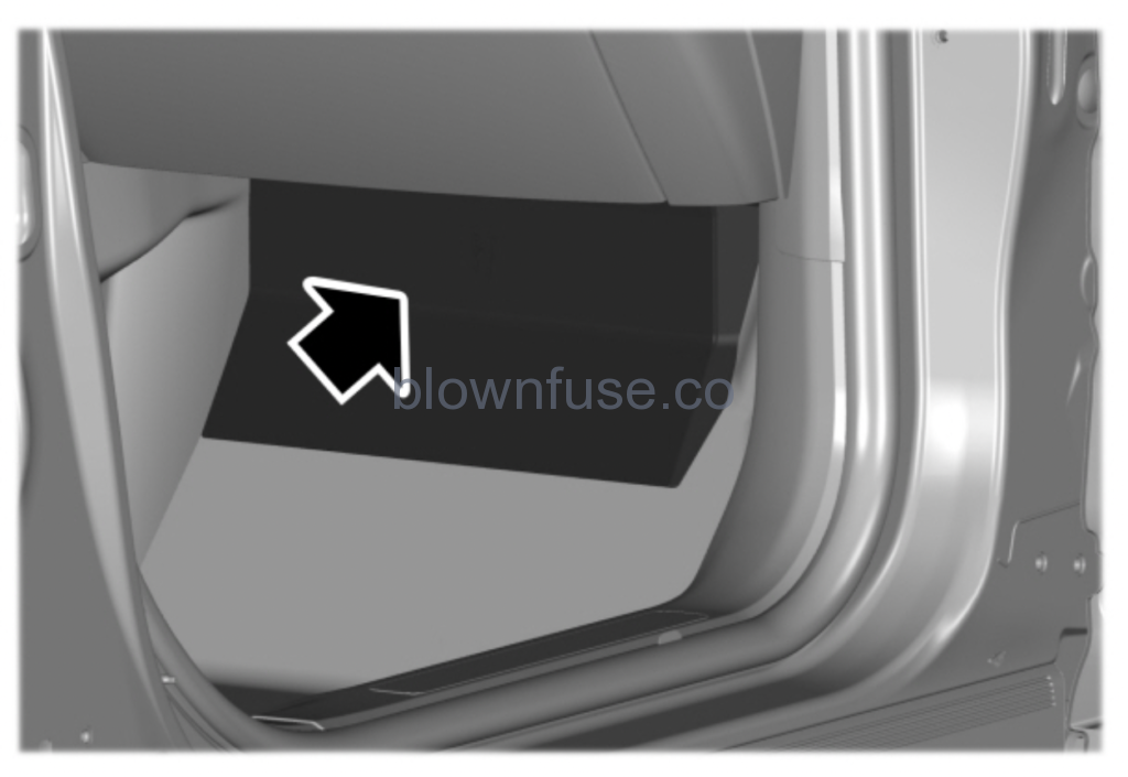 2021 Ford Escape passengerFuse Box location