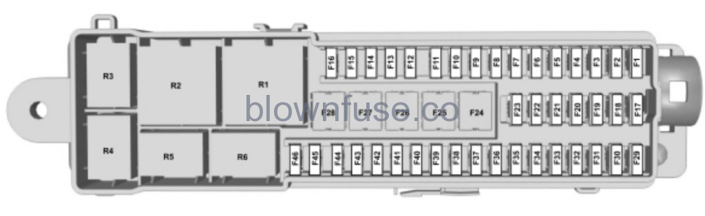 2014 ford transit connect luggage fuse box diagram