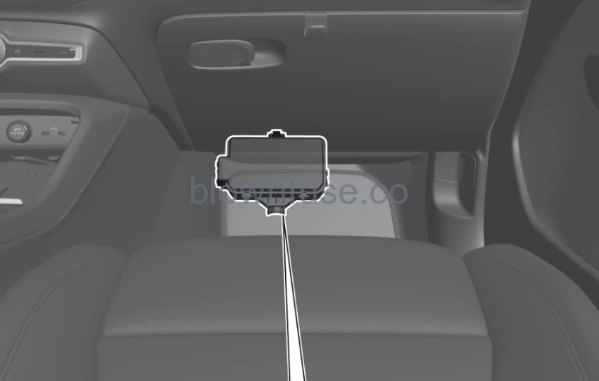 2022 Volvo XC40 Recharge Pure Electric passenger fuse box location