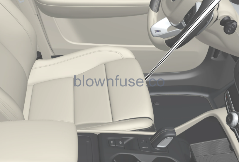 2022 Volvo XC40 passenger fuse box location