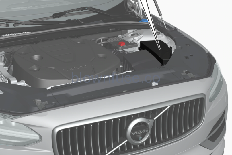 2022 Volvo XC60 engine fuse box location