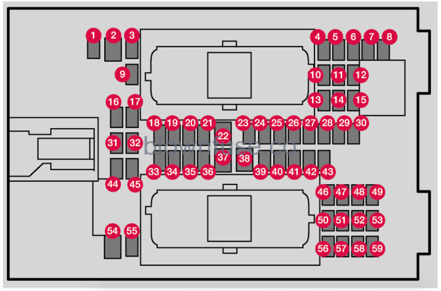 2022 Volvo XC60 passenger fuse box diagram