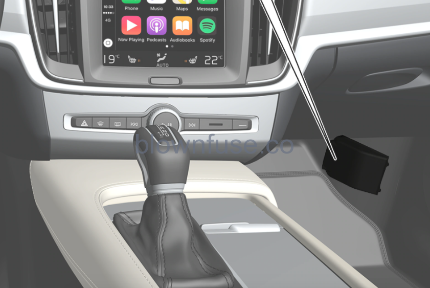 2022 Volvo XC60 passenger fuse box location