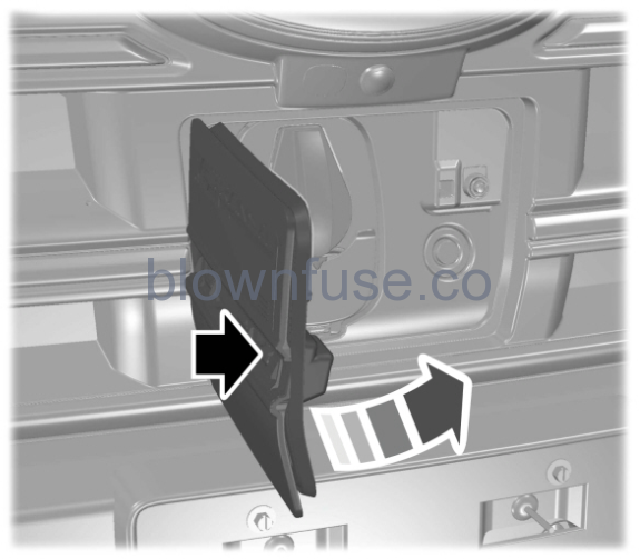 2022 Ford E-Transit Charging cover