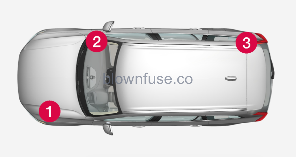 2022 Volvo S90 fuse box locations