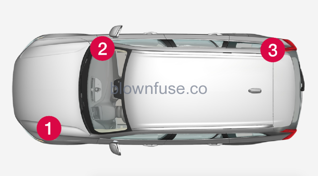 2022 Volvo S90 Recharge fuse box locations