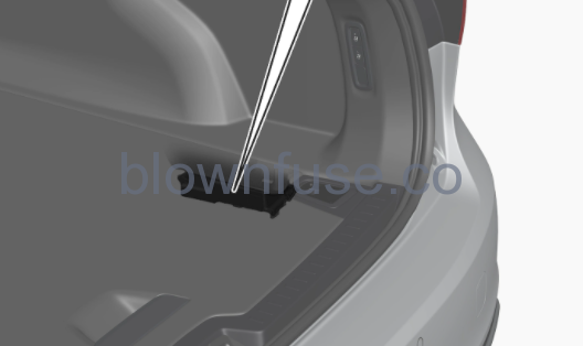 2022 Volvo V60 Recharge Plug-in Hybrid trunk fuse box location