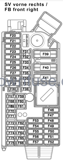 2022 BMW 3-Series Power Distribution box diagram