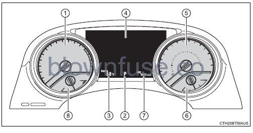 2022 Toyota Camry Gauges and meters FIG 2