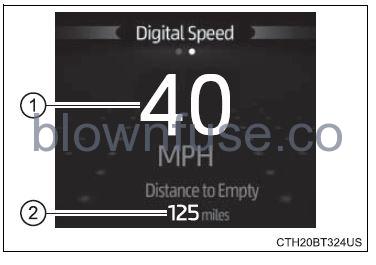 2022 Toyota Camry Multi-information display (7-inch display) (9)