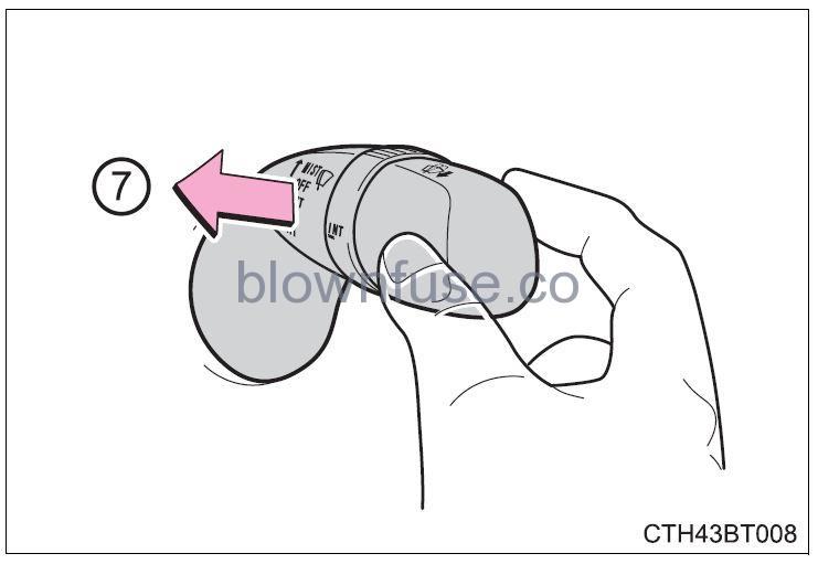 2022 Toyota Camry Operating the lights and wipers fig 3