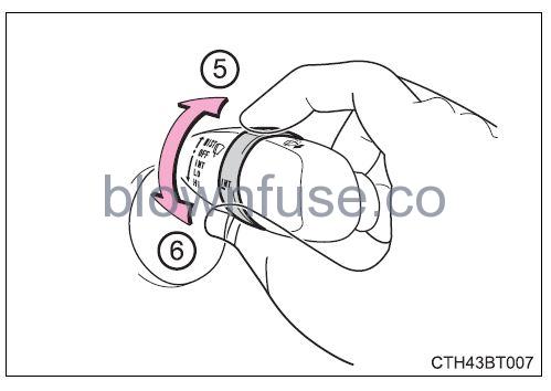 2022 Toyota Camry Operating the lights and wipers fig 4