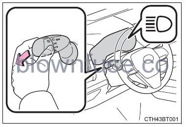 2022 Toyota Camry Operating the lights and wipers fig 8