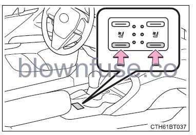 2022 Toyota Camry Using the air conditioning system and defogger FIG 1