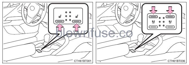 2022 Toyota Camry Using the air conditioning system and defogger FIG 2