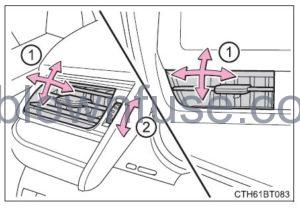 2022 Toyota Camry Using the air conditioning system and defogger FIG 25