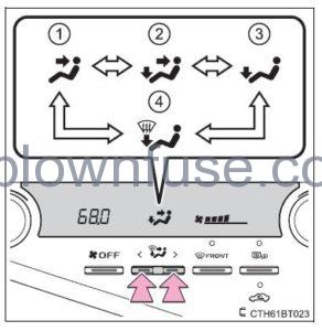 2022 Toyota Camry Using the air conditioning system and defogger FIG 29