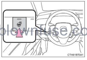 2022 Toyota Camry Using the air conditioning system and defogger FIG 3