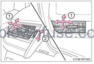 2022 Toyota Camry Using the air conditioning system and defogger FIG 34