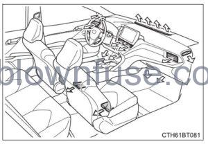 2022 Toyota Camry Using the air conditioning system and defogger FIG 35