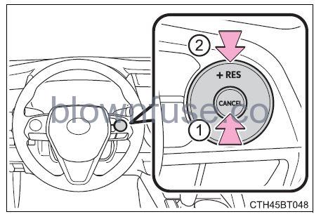 2022 Toyota Camry Using the driving support systems fig 54