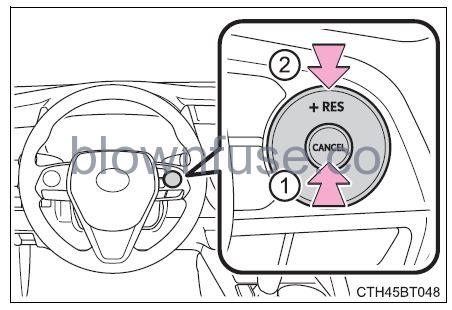 2022 Toyota Camry Using the driving support systems fig 71