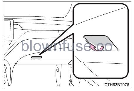 2022 Toyota Camry Using the storage features FIG 10