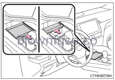 2022 Toyota Camry Using the storage features FIG 4