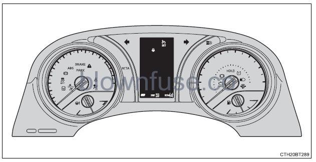 2022 Toyota Camry Warning lights and indicators fig 1