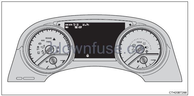 2022 Toyota Camry Warning lights and indicators fig 2