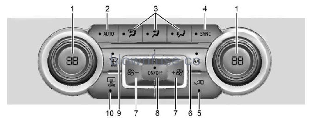 2022 Chevrolet Silverado 1500 Climate Control Systems fig 12