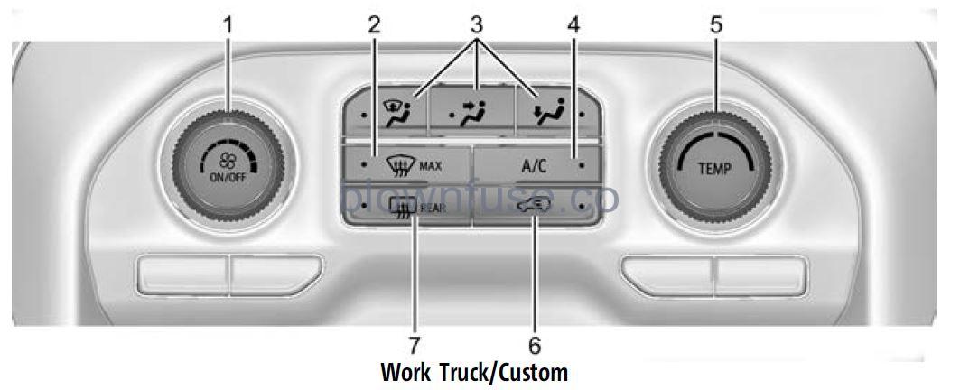 2022 Chevrolet Silverado 1500 Climate Control Systems fig 15