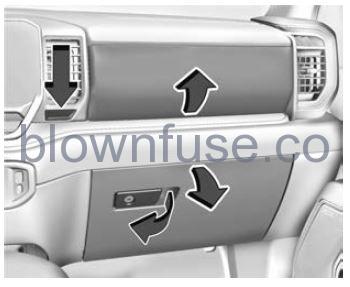 2022 Chevrolet Silverado 1500 Storage Compartments fig 1