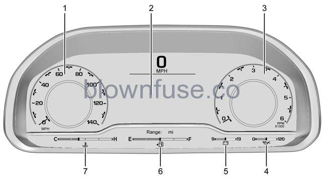 2022 Chevrolet Silverado 1500 Warning Lights, Gauges, and Indicators FIG 52