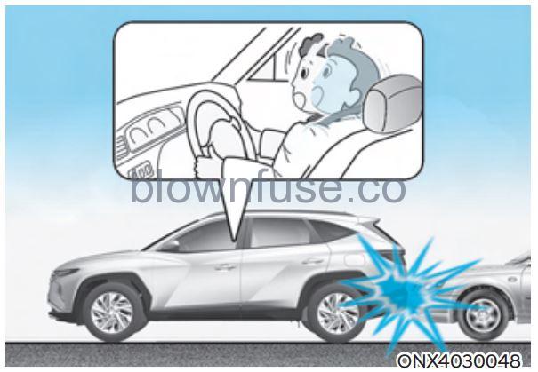 2022 Hyundai Tucson Air bag - supplemental restraint system fig 27