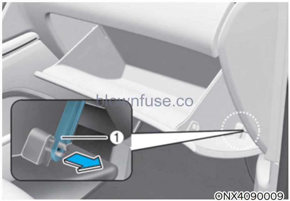 2022 Hyundai Tucson Cabin air filter fig 1