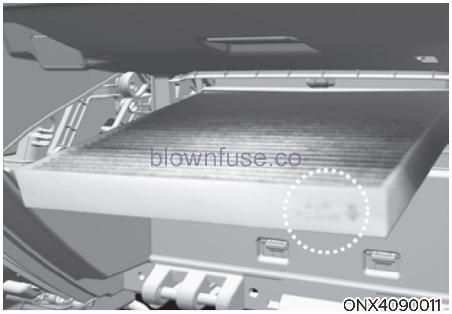 2022 Hyundai Tucson Cabin Air Filter Replacement Blown Fuse