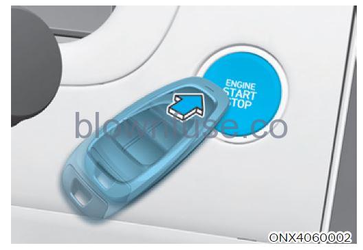 2022 Hyundai Tucson Engine Start Stop button fig 3